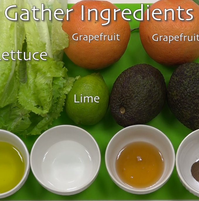 Photo of salad ingredients